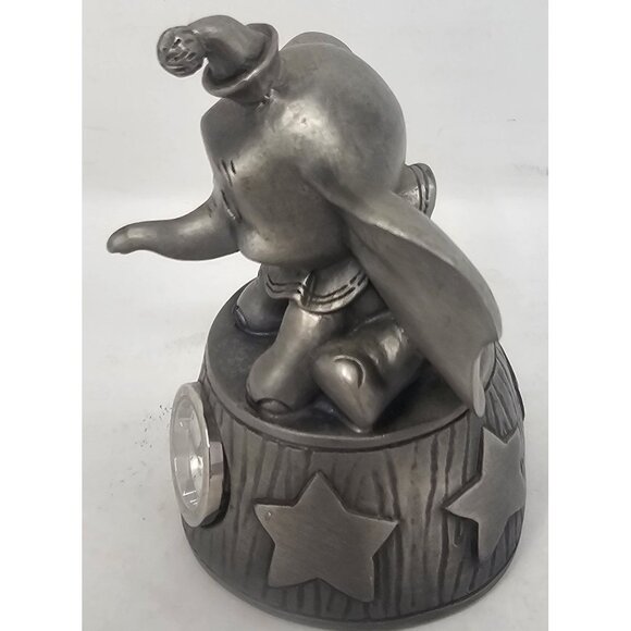 Disney Dumbo Limited Edition Pewter Clock Figure Quartz #412/5000 Malaysia WORKS - Picture 5 of 16